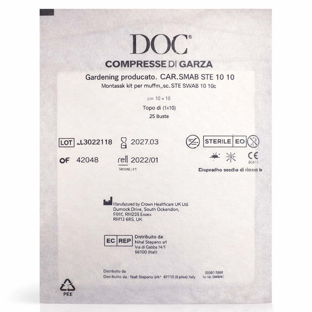 Compresse Di Garza Ster.10X10X25